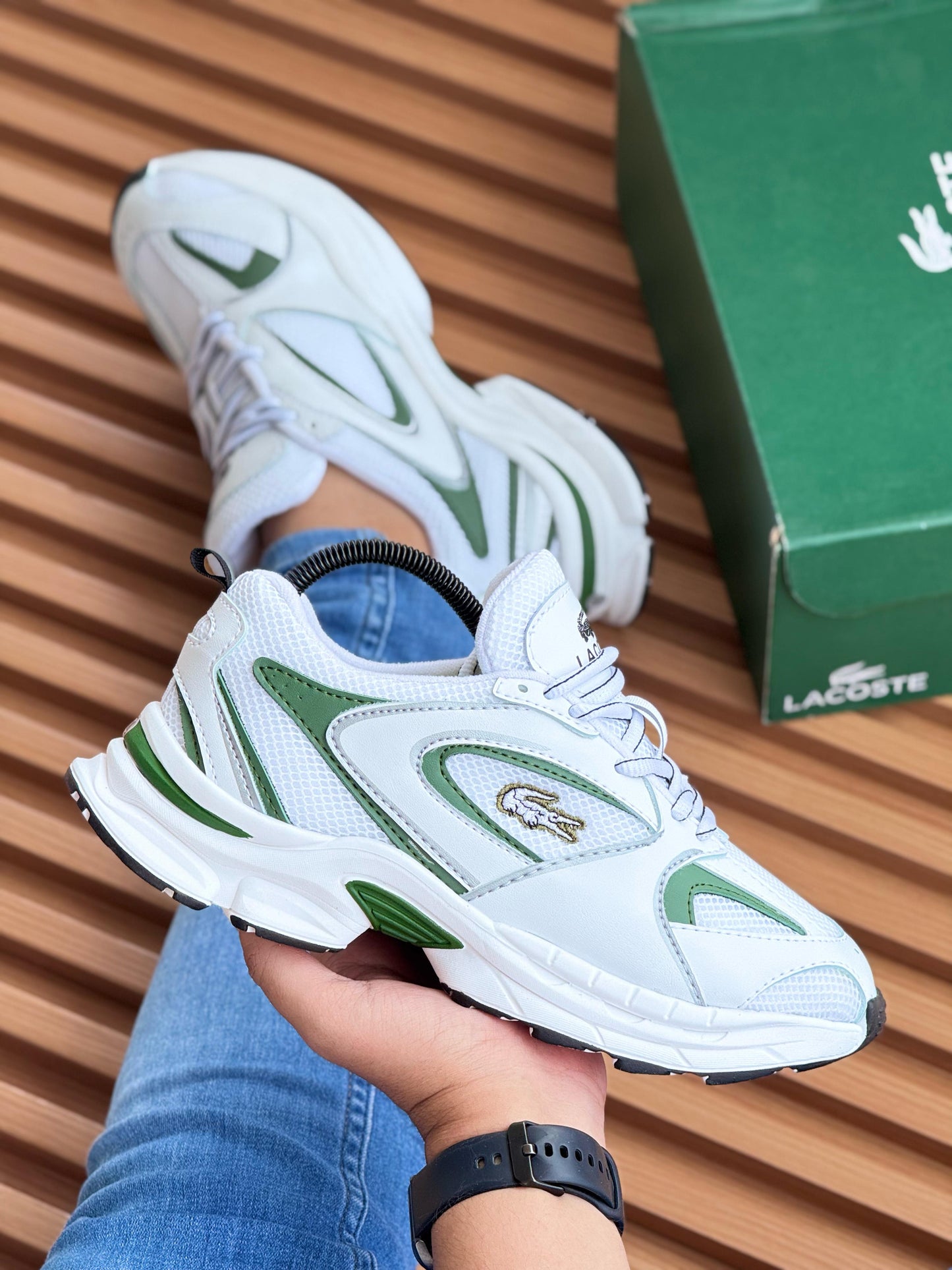 LACOSTE BLANCO - VERDE
